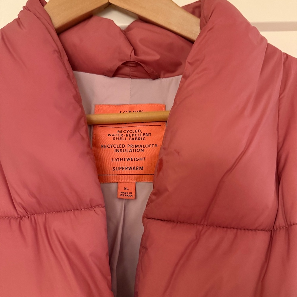 NWT J Crew signature puffer
